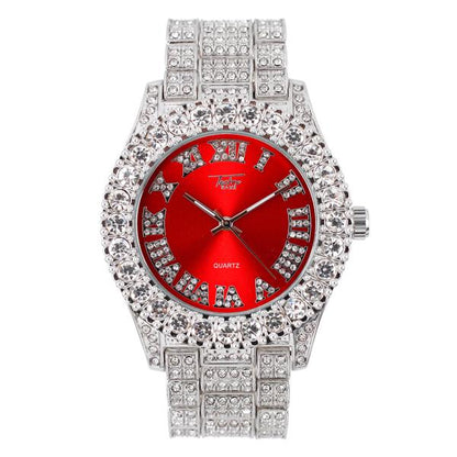 Urban Iced Out 44mm Metal Band Watch - 8719D-MB