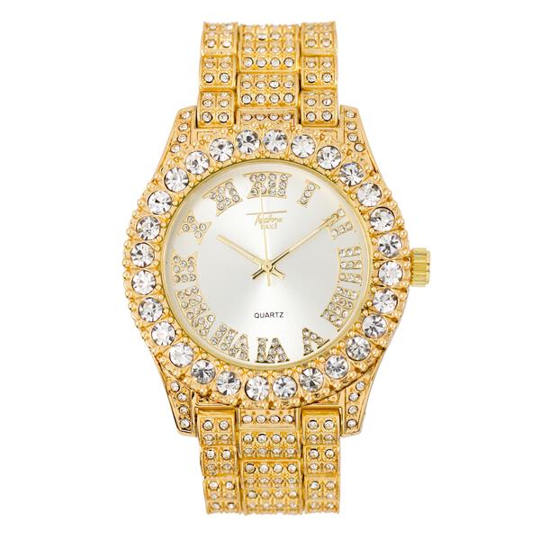 Urban Iced Out 44mm Metal Band Watch - 8719D-MB