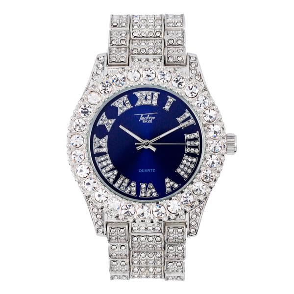 Urban Iced Out 44mm Metal Band Watch - 8719D-MB