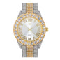 Urban Iced Out 44mm Metal Band Watch - 8719D-MB