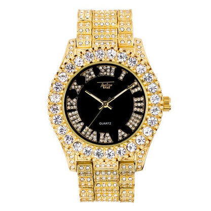 Urban Iced Out 44mm Metal Band Watch - 8719D-MB