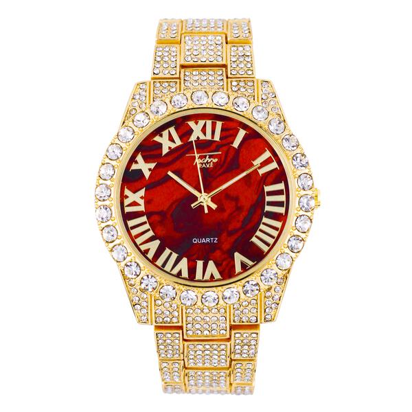 Urban Iced Out 44mm Metal Band Watch - 9034D-MB