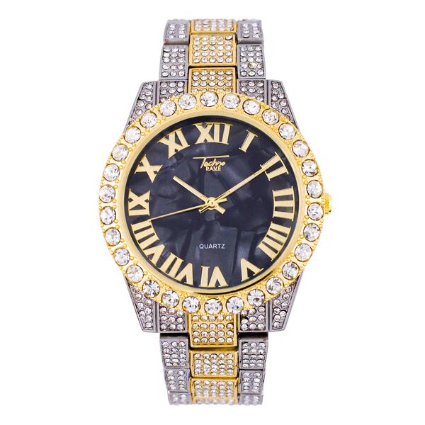 Urban Iced Out 44mm Metal Band Watch - 9034D-MB