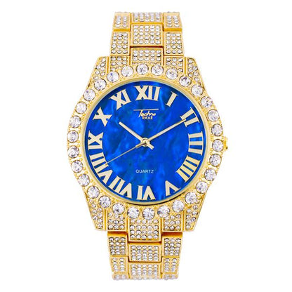 Urban Iced Out 44mm Metal Band Watch - 9034D-MB