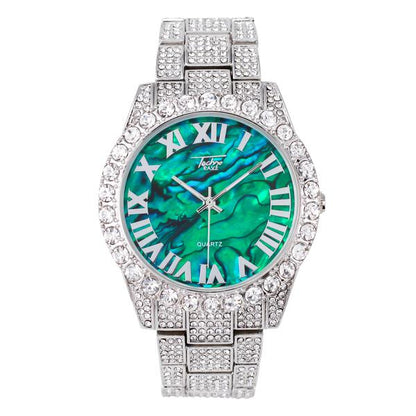 Urban Iced Out 44mm Metal Band Watch - 9034D-MB