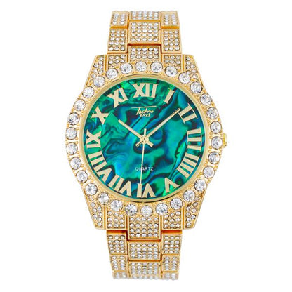 Urban Iced Out 44mm Metal Band Watch - 9034D-MB