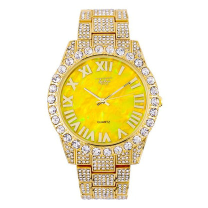Urban Iced Out 44mm Metal Band Watch - 9034D-MB