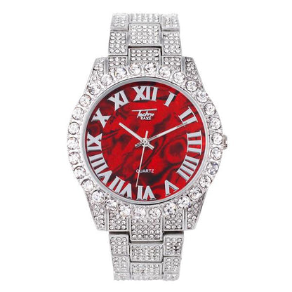 Urban Iced Out 44mm Metal Band Watch - 9034D-MB