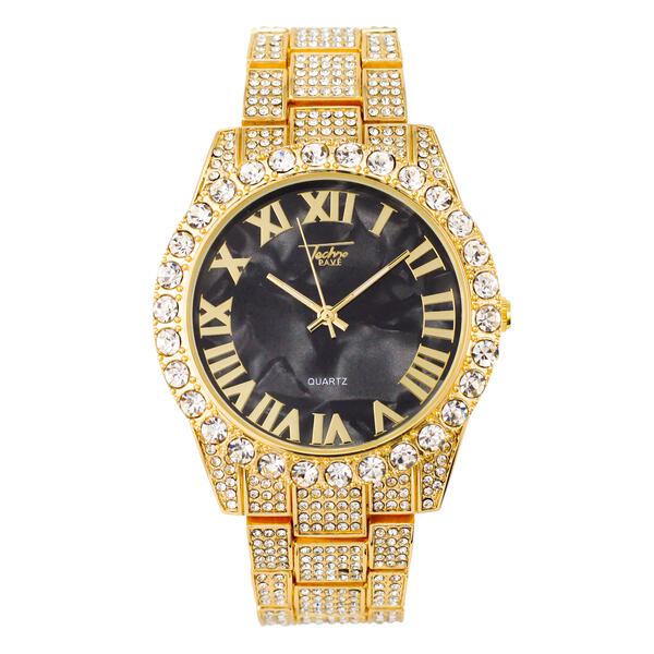 Urban Iced Out 44mm Metal Band Watch - 9034D-MB
