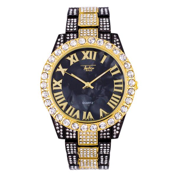 Urban Iced Out 44mm Metal Band Watch - 9034D-MB