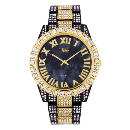 Urban Iced Out 44mm Metal Band Watch - 9034D-MB