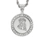 Iced Large Jesus Pendant with 8mm Rope Chain 24" - HC-4001**