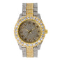 Urban Iced Out 44mm Metal Band Watch - 8719E-MB