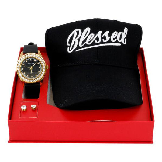 Watch and Blessed Hat Gift Set - 8653-WHS-14