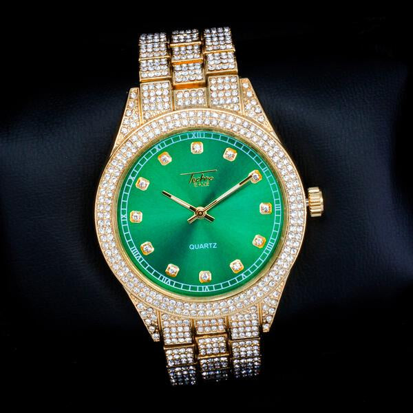 Urban Iced Out 44mm Metal Band Watch - 9120-MB