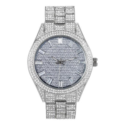 Urban Iced Out 44mm Metal Band Watch - 9120F-MB