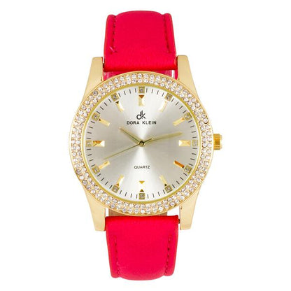 Ladies Leather Band 45mm Watch - 7697DK