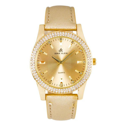 Ladies Leather Band 45mm Watch - 7697DK