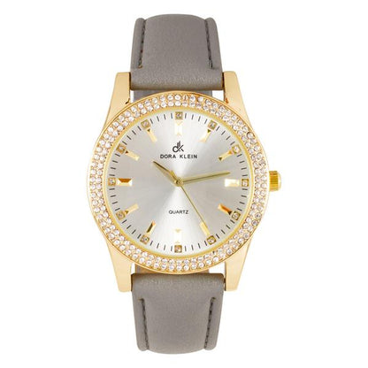 Ladies Leather Band 45mm Watch - 7697DK