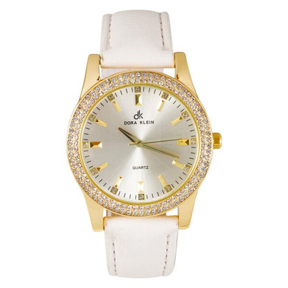 Ladies Leather Band 45mm Watch - 7697DK