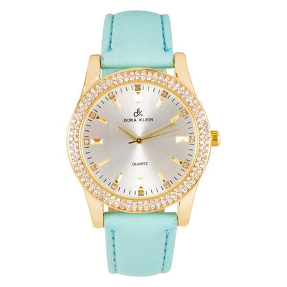 Ladies Leather Band 45mm Watch - 7697DK
