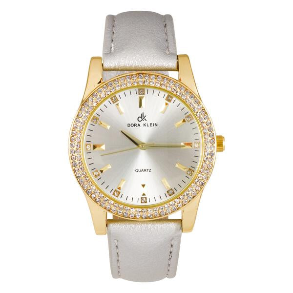 Ladies Leather Band 45mm Watch - 7697DK