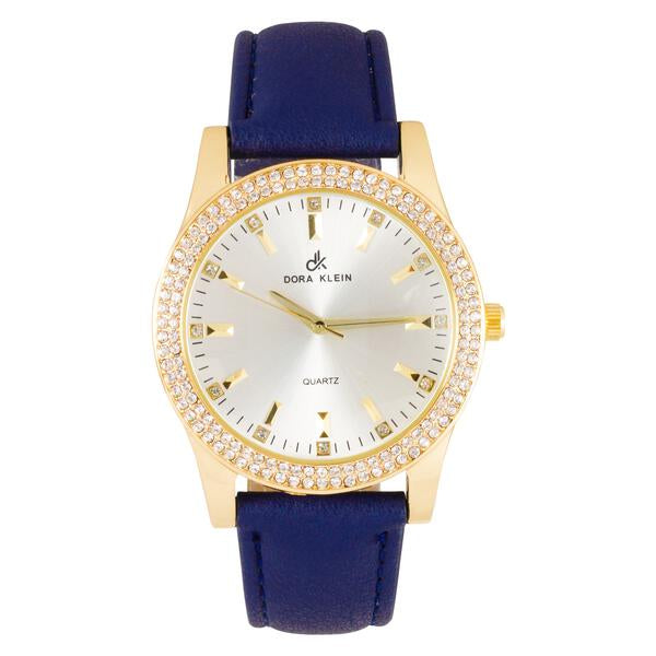 Ladies Leather Band 45mm Watch - 7697DK