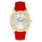 Ladies Leather Band 45mm Watch - 7697DK