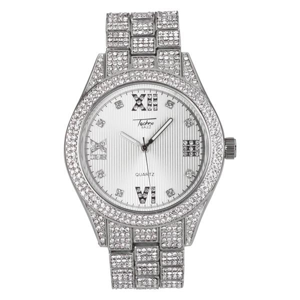 Urban Iced Out  Metal Band Watch  - 9120C-MB