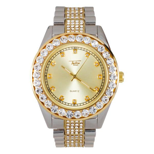 Urban Iced Out 46mm Metal Band Watch - 8786-MB