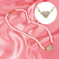 Heart Pearl Necklace - PE-306