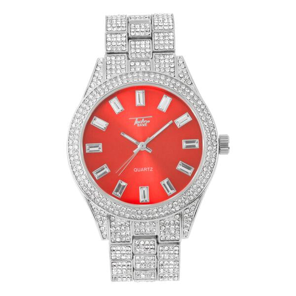 Urban Iced Out 44mm Metal Band Watch - 9120H-MB