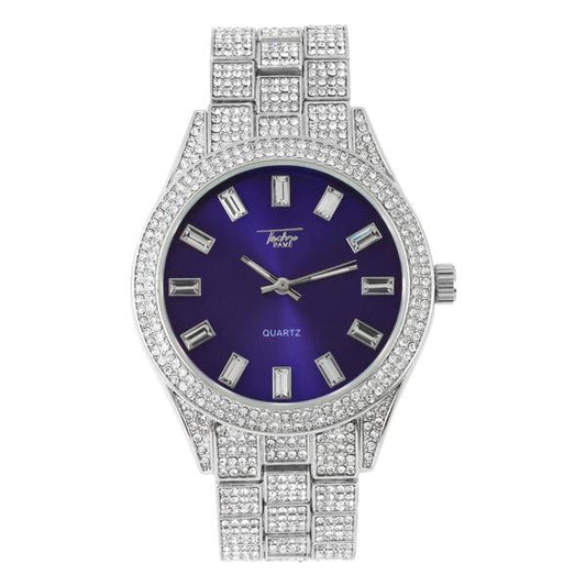Urban Iced Out 44mm Metal Band Watch - 9120H-MB