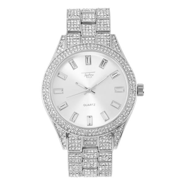 Urban Iced Out 44mm Metal Band Watch - 9120H-MB