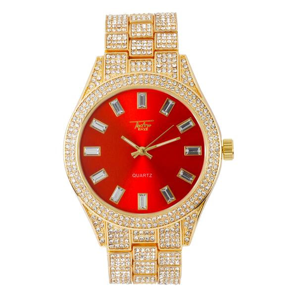 Urban Iced Out 44mm Metal Band Watch - 9120H-MB