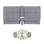 Ladies Matching Leather Watch and Wallet Set - 7697-WWS