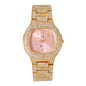 Ladies Iced-Out 40mm Metal Band Watch - 8815-MB