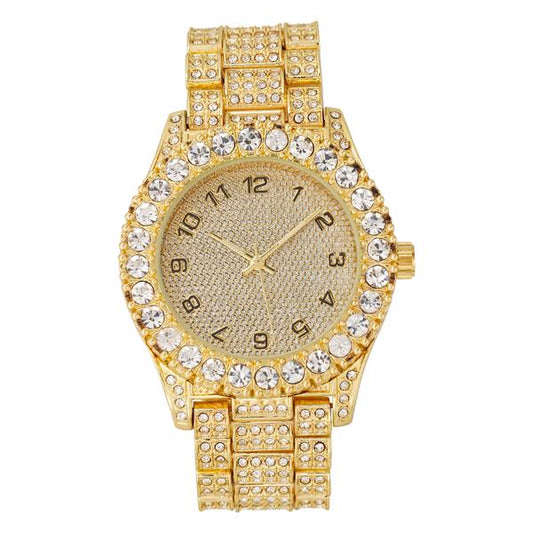 Urban Iced Out 44mm Metal Band Watch - 8719N-MB
