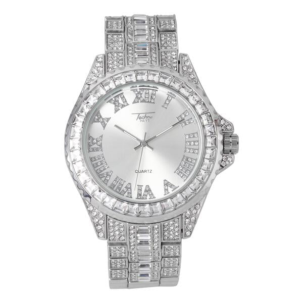 Urban Iced Out 51mm Metal Band Watch - 9161X-MB