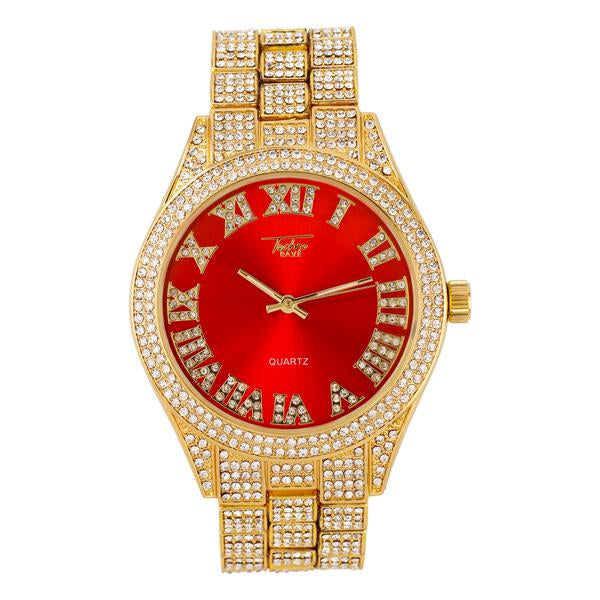 Urban Iced Out 44mm Metal Band Watch - 9120X-MB