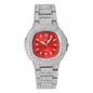 Ladies Iced-Out 40mm Metal Band Watch - 8815-MB