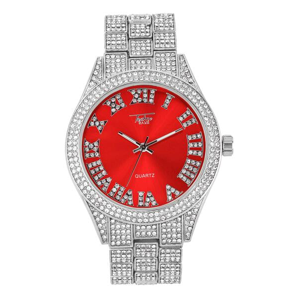 Urban Iced Out 44mm Metal Band Watch - 9120X-MB