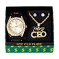 Watch and Young CEO Necklace with Earrings Gift Set - W1K-126
