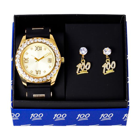 Watch and 100 Dangling Earring Gift Set - MSE-119
