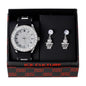 Watch and Basketball Dangling Earring Gift Set - MSE-117