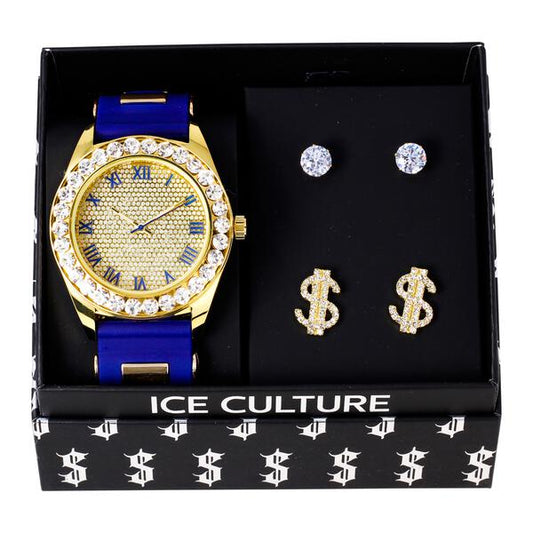 Watch and 2on Money Earring Gift Set - MSE-109