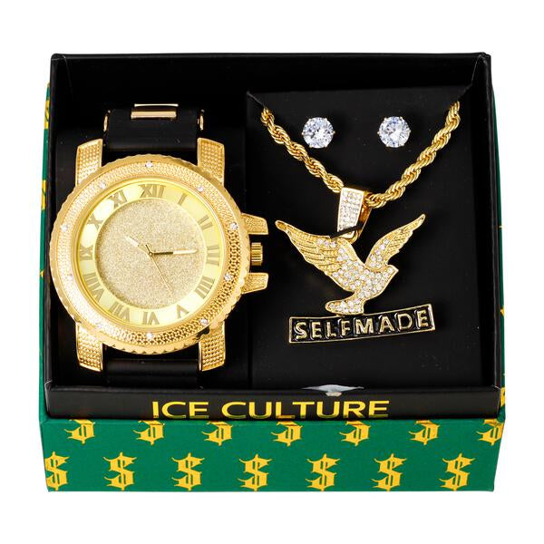Watch and Necklace with Earrings Gift Set - W1K-128