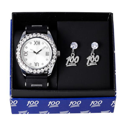 Watch and 100 Dangling Earring Gift Set - MSE-119
