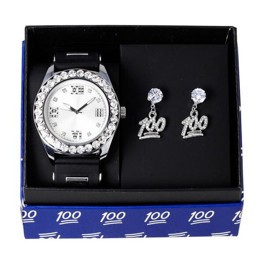 Watch and 100 Dangling Earring Gift Set - MSE-119