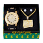 Watch and Necklace with Earrings Gift Set - W1K-129